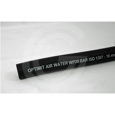 Optimit Perslucht & Waterslang Rubber | 20 Bar | 8 x 15 mm | rol 50 meter